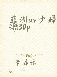 亚洲av少妇高潮30p