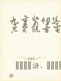 九重紫40集全免费观看电视连续剧