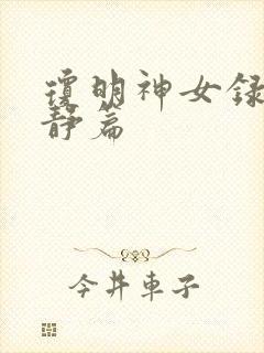 琼明神女录陆嘉静篇封面