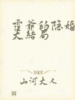 霍爷的隐婚暖妻大结局封面