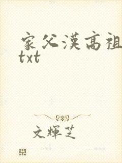 家父汉高祖下载txt