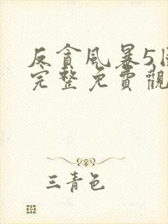 反贪风暴5国语完整免费观看封面