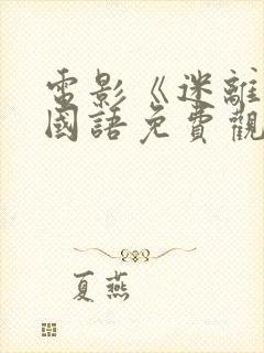 电影《迷离夜》国语免费观看