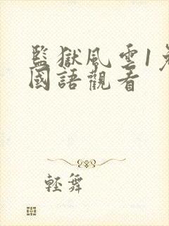 监狱风云1免费国语观看