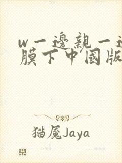 w一边亲一边面膜下中国版韩剧