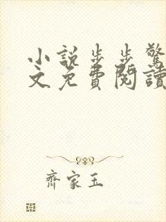 小说步步惊情全文免费阅读