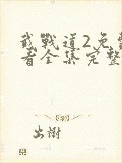 武战道2免费观看全集完整版