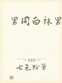 男同白袜男高艹