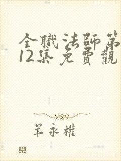 全职法师第六季12集免费观看