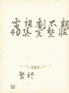 电视剧不期而至40集完整版免费观看