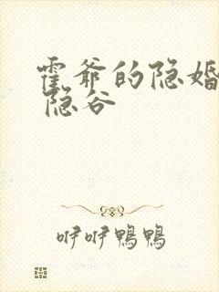 霍爷的隐婚罪妻 隐谷