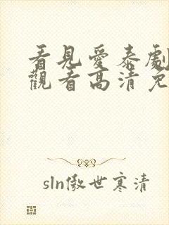 看见爱泰剧在线观看高清免费