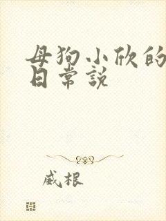 母狗小欣的调教日常说