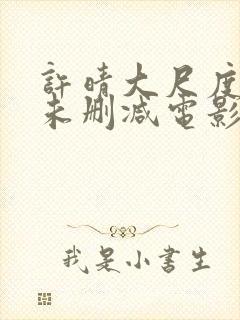 许晴大尺度做爰未删减电影封面