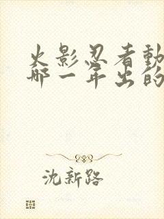 火影忍者动漫是哪一年出的