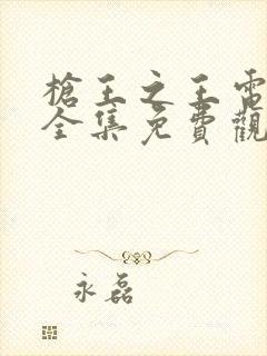 枪王之王电视剧全集免费观看高清