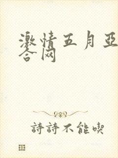 激情五月亚洲综合网