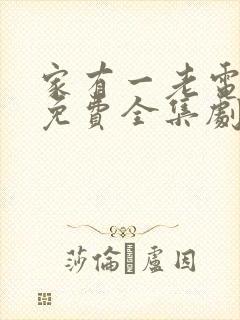 家有一老电视剧免费全集剧情封面