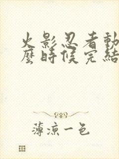 火影忍者动画什么时候完结的