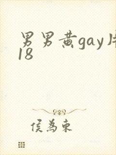 男男黄gay片18