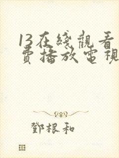 13在线观看免费播放电视剧大全封面