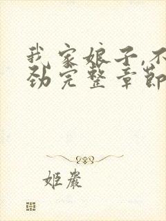 我家娘子,不对劲完整章节下载