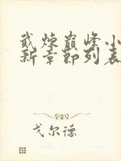 武炼巅峰小说最新章节列表封面