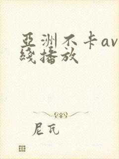 亚洲不卡av在线播放