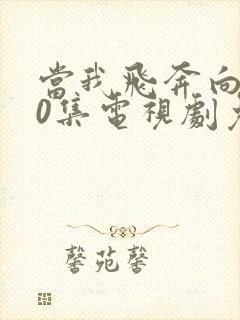 当我飞奔向你40集电视剧免费观看