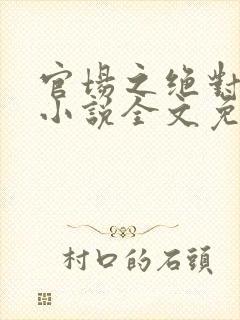 官场之绝对权力小说全文免费阅读无弹窗