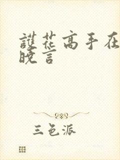 护花高手在都市晓言封面