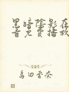 黑暗阴影在线观看免费播放高清封面