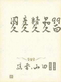 国产精品99久久久久久白浆封面