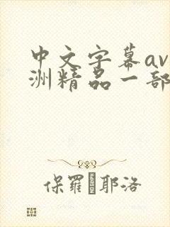 中文字幕av亚洲精品一部二部封面