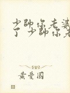 少帅你老婆又跑了 少帅你老婆又跑了