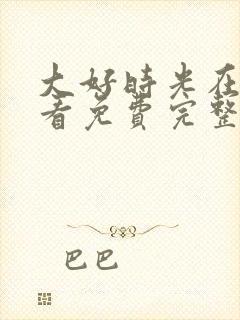 大好时光在线观看免费完整版高清