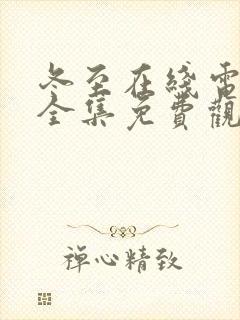 冬至在线电视剧全集免费观看高清封面