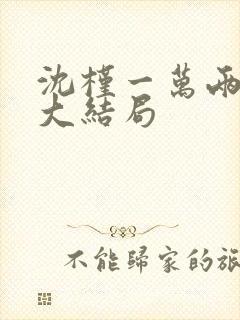 沈槿一万两番外大结局