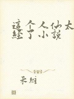 这个人仙太过正经了小说封面