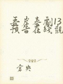 吾岸泰剧13集预告在线观看封面