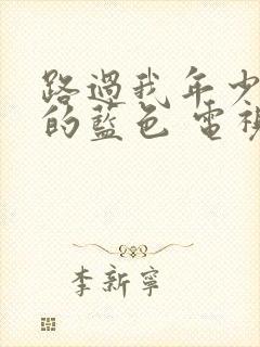 路过我年少时光的蓝色 电视剧 在线观看