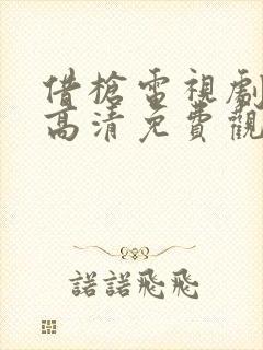 借枪电视剧全集高清免费观看封面