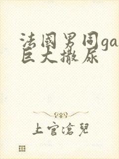 法国男同gay巨大撒尿