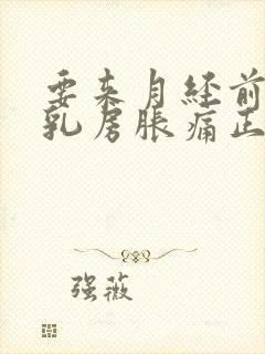 要来月经前几天乳房胀痛正常吗