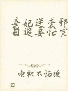 弃妃逆袭邪王日日追妻忙完结版封面