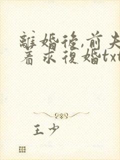 离婚后,前夫哭着求复婚txt