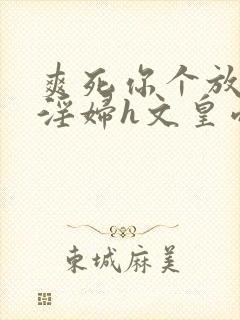 爽死你个放荡小淫妇h文皇帝视频封面