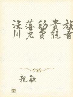 没落的贵族琉璃川免费观看