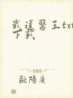 武道医王txt下载