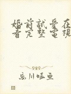 婚前试爱在线观看完整电视剧免费播放